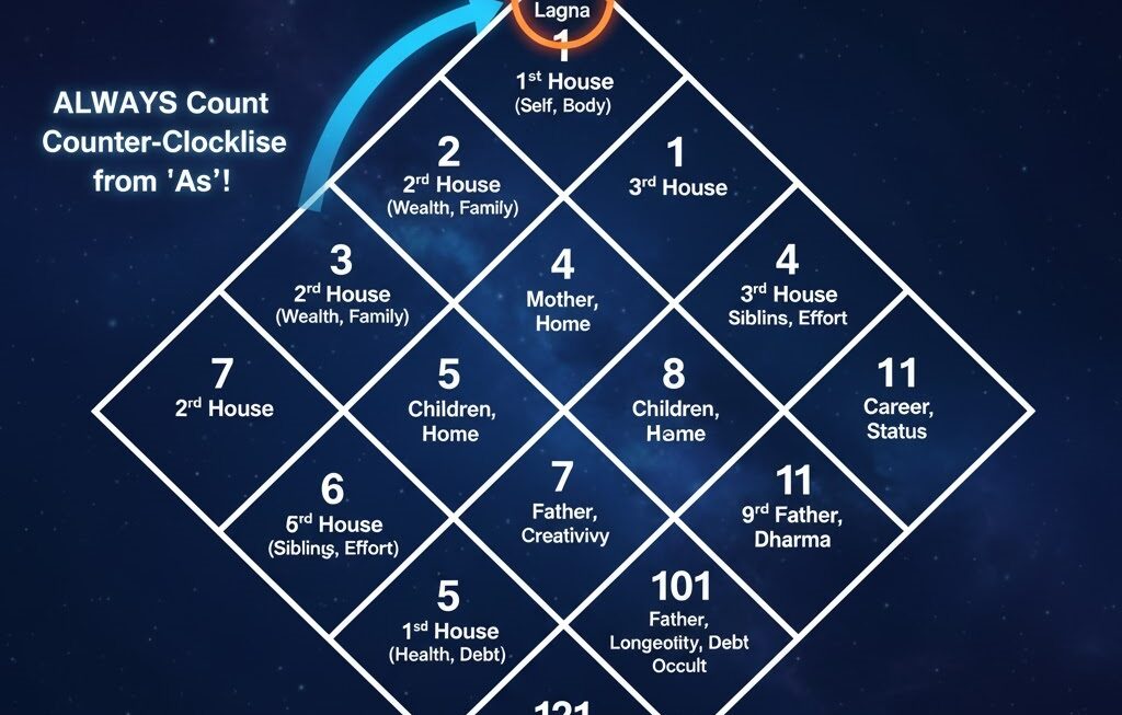 How to Read a North Indian Birth Chart