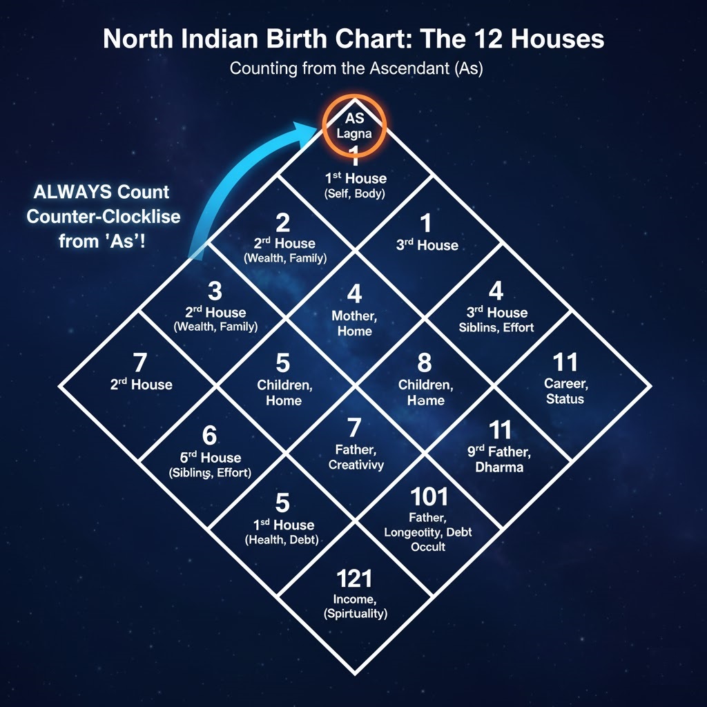 12 Houses of the Birth Chart