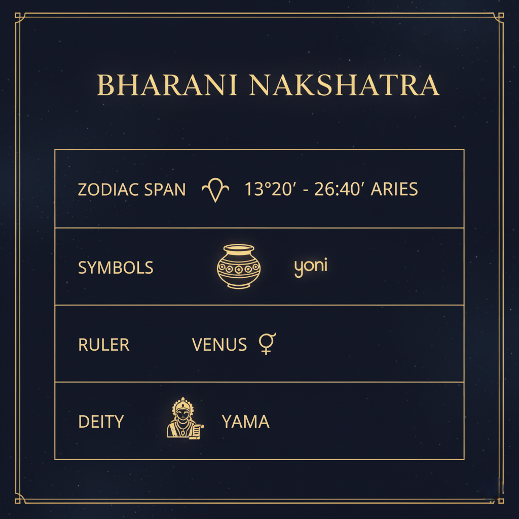 bharani nakshatra traits