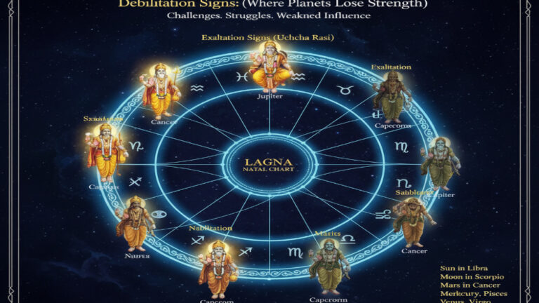 Debilitation Signs: Where Planets Lose Strength